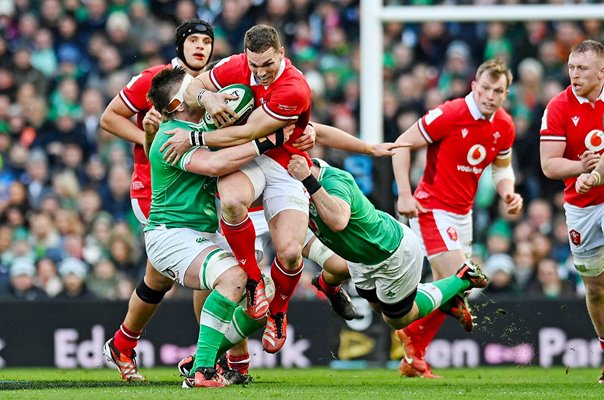 George North Wales v Ireland Dublin Six Nations 2024