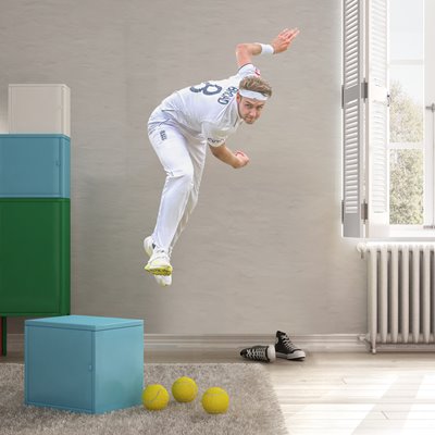 Stuart Broad England Bowls During His Final Test Match Ashes Oval 2023 Wall Sticker