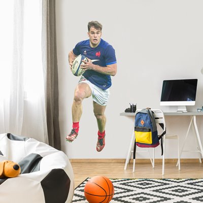 Damian Penaud France V Italy Lille Six Nations 2024 Wall Sticker