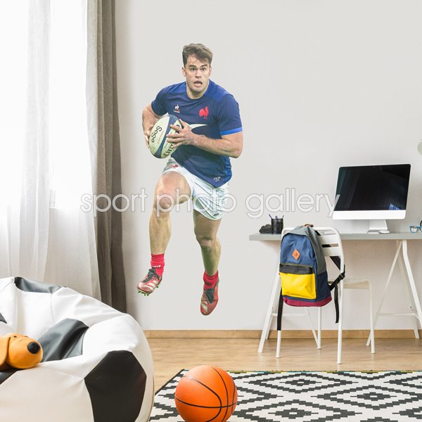 Damian Penaud France V Italy Lille Six Nations 2024 Wall Sticker