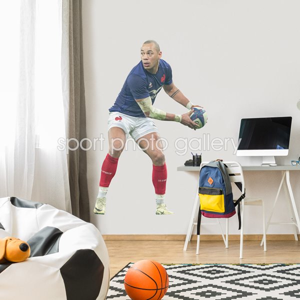 Gael Fickou France V Italy Lille Six Nations 2024 Wall Sticker