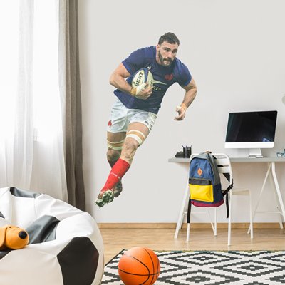 Charles Ollivon France V Italy Lille Six Nations 2024 Wall Sticker