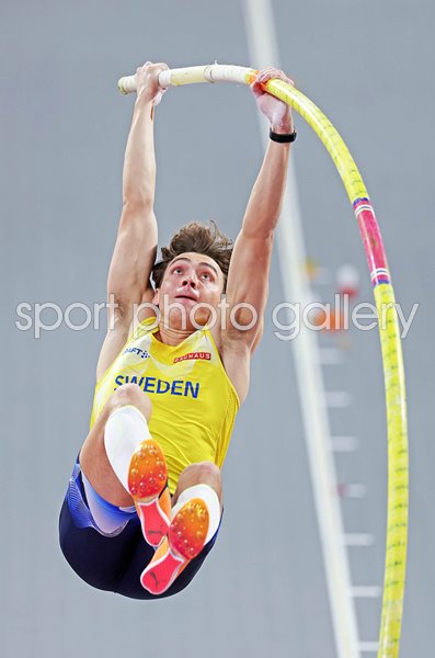 Armand Duplantis Sweden Pole Vault Take Off World Indoor Athletics Glasgow 2024  