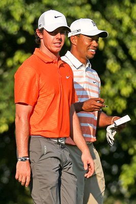Rory McIlroy and Tiger Woods WGC Doral 2013