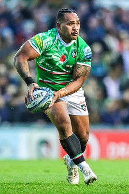 Solomone Kata Leicester Tigers v Harlequins Premiership Rugby Welford Road 2023