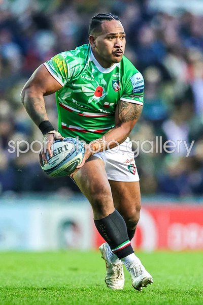 Solomone Kata Leicester Tigers v Harlequins Premiership Rugby Welford Road 2023