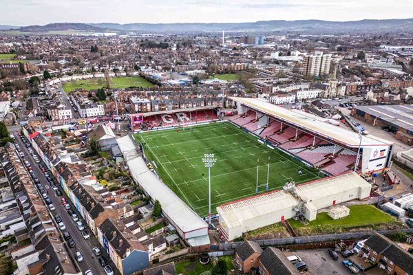 Kingsholm Stadium home of Gloucester Rugby 2024