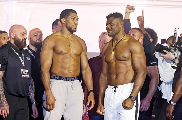 Anthony Joshua v Francis Ngannou Weigh-In Riyadh Fight 2024