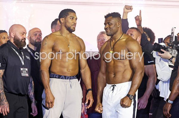 Anthony Joshua v Francis Ngannou Weigh-In Riyadh Fight 2024