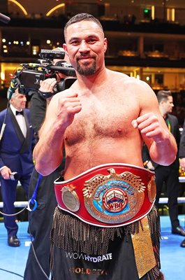 Joseph Parker New Zealand celebrates win v Zhilei Zhang Knockout Chaos Riyadh 2024