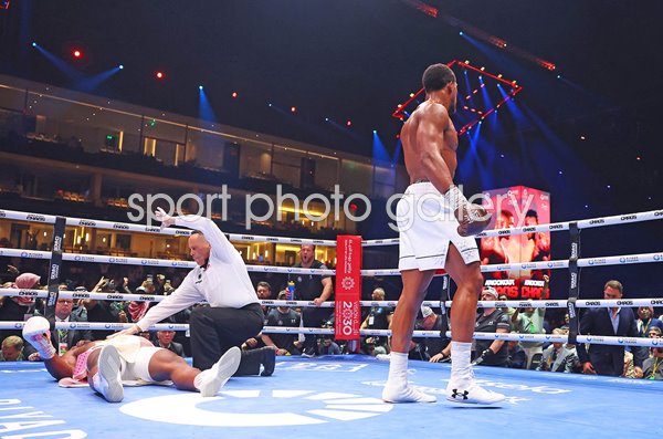 Anthony Joshua knock out Francis Ngannou Riyadh Saudi Arabia 2024