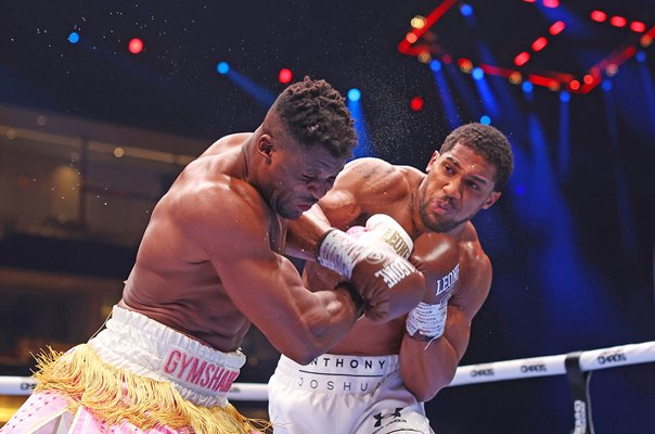 Anthony Joshua knock out punch v Francis Ngannou Riyadh Saudi Arabia 2024