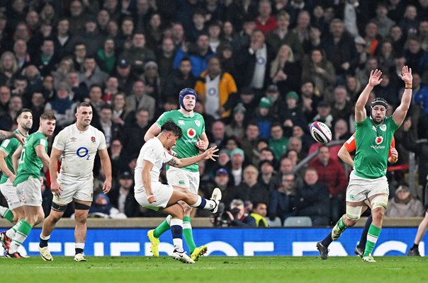 Marcus Smith England Drop Goal v Ireland Six Nations Twickenham 2024