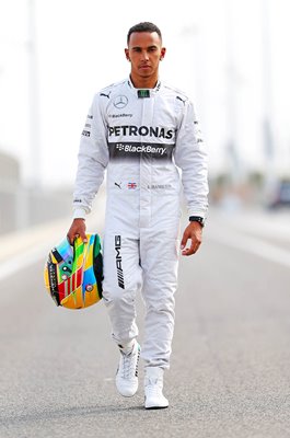 Lewis Hamilton Great Britain & Mercedes F1 Testing in Bahrain 2014