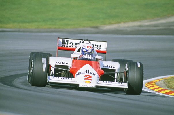 Alain Prost France & McLaren European Grand Prix Brands Hatch 1985