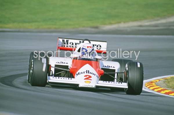 Alain Prost France & McLaren European Grand Prix Brands Hatch 1985