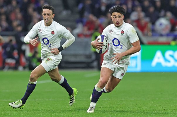 Marcus Smith & Alex Mitchell England v France Lyon Six Nations 2024