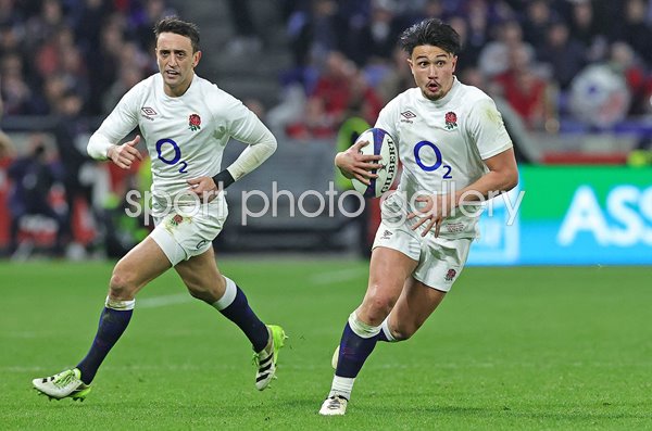 Marcus Smith & Alex Mitchell England v France Lyon Six Nations 2024