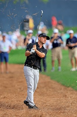 Brian Harman USA 18th hole pine straw Players Championship TPC Sawgrass 2024