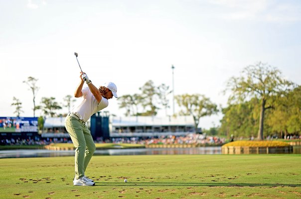 Tommy Fleetwood England 17th tee Players Championship TPC Sawgrass 2024