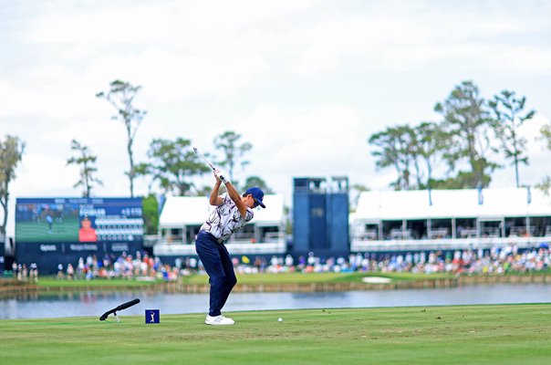 Rickie Fowler USA 17th tee Players Championship TPC Sawgrass 2024