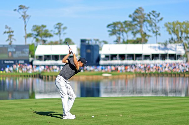 Jordan Spieth USA 17th tee The Players Championship TPC Sawgrass 2024