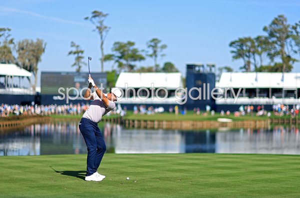 Ludvig Aberg Sweden 17th tee The Players Championship TPC Sawgrass 2024