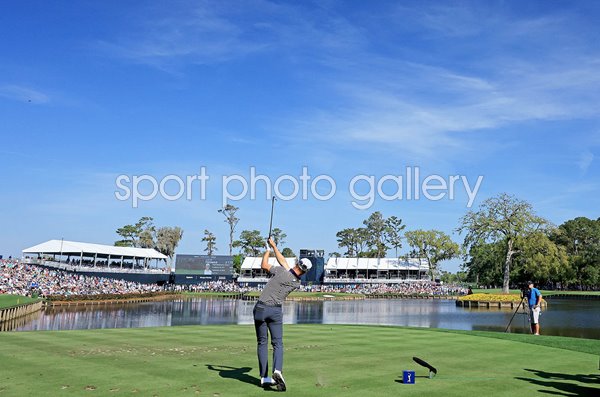Justin Thomas USA 17th tee The Players Championship TPC Sawgrass 2024