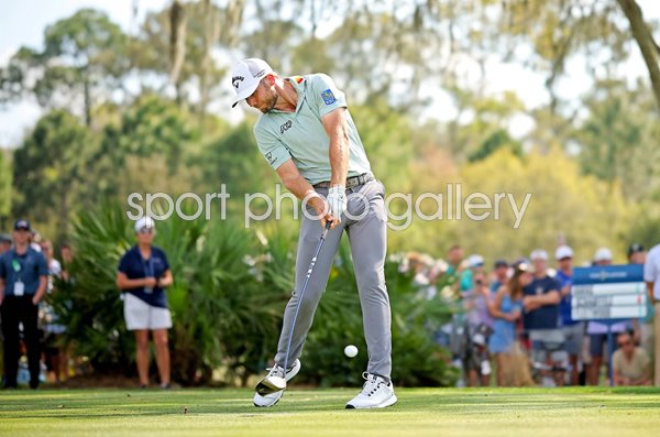 Sam Burns USA drives 9th tee The Players Championship TPC Sawgrass 2024