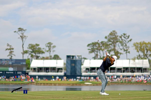 Min Woo Lee Australia 17th tee The Players Championship TPC Sawgrass 2024