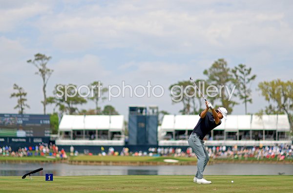 Min Woo Lee Australia 17th tee The Players Championship TPC Sawgrass 2024