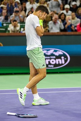 Luca Nardi Italy shock win v Novak Djokovic BNP Paribas Open Indian Wells 2024