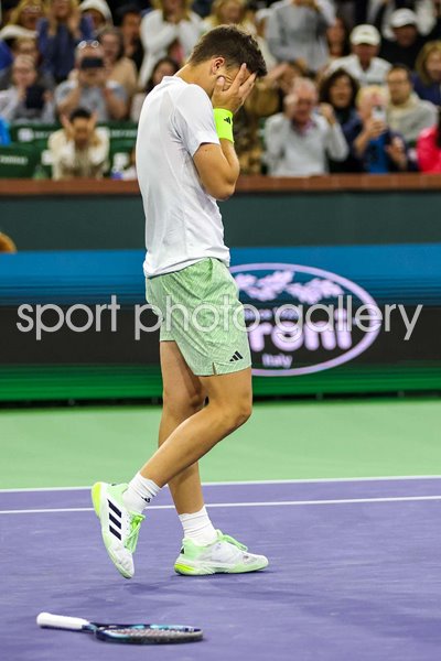 Luca Nardi Italy shock win v Novak Djokovic BNP Paribas Open Indian Wells 2024
