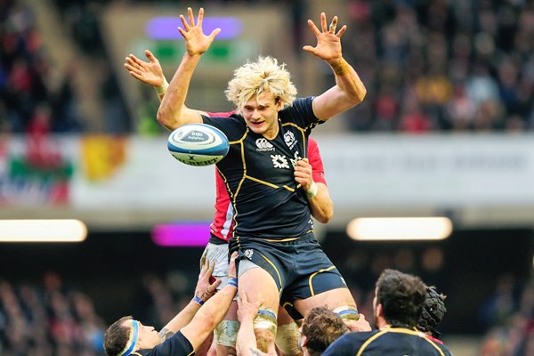 Richie Gray Scotland v Wales Six Nations 2013