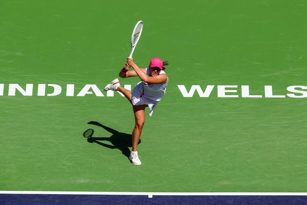 Iga Swiatek Poland backhand Indian Wells 2024