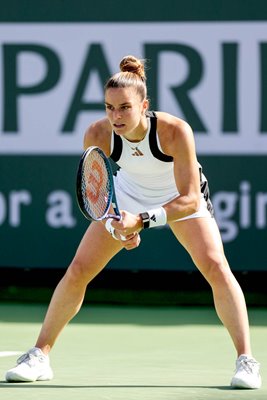 Maria Sakkari Greece Service Return Stance Open Indian Wells 2024