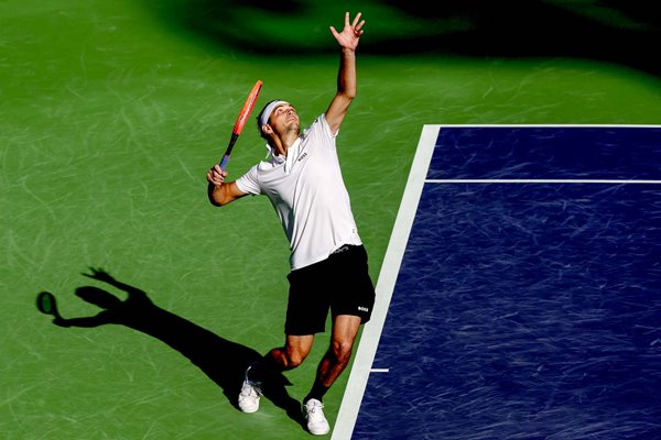 Taylor Fritz United States serves BNP Paribas Open Indian Wells 2024  