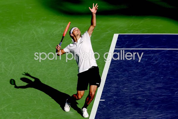 Taylor Fritz United States serves BNP Paribas Open Indian Wells 2024  