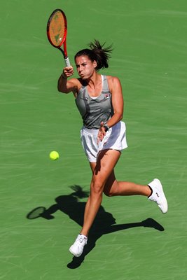 Emma Navarro USA forehand v Aryna Sabalenka Indian Wells 2024 