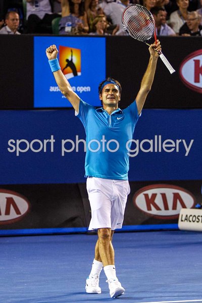 Roger Federer Switzerland wins Australian Open Melbourne Park 2010