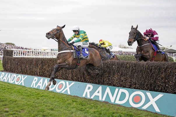 Nico de Boinville riding Jonbon clear the last to win Melling Chase Aintree 2024