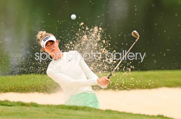 Nelly Korda USA bunker shot Chevron Championship Carlton Woods Texas 2024