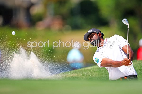 Sahith Theegala USA bunker shot RBC Heritage Hilton Head 2024