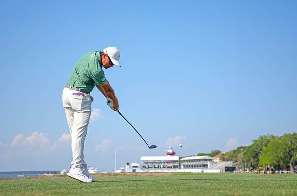 Rickie Fowler USA 18th Tee Harbour Town Golf Links RBC Heritage Hilton Head 2024