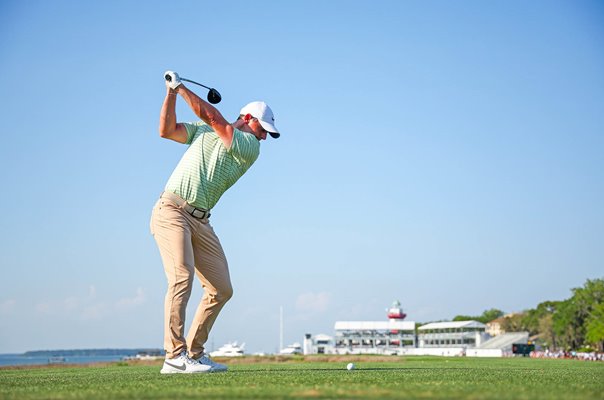 Rory McIlroy 18th Tee Harbour Town Golf Links RBC Heritage Hilton Head 2024