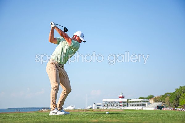 Rory McIlroy 18th Tee Harbour Town Golf Links RBC Heritage Hilton Head 2024