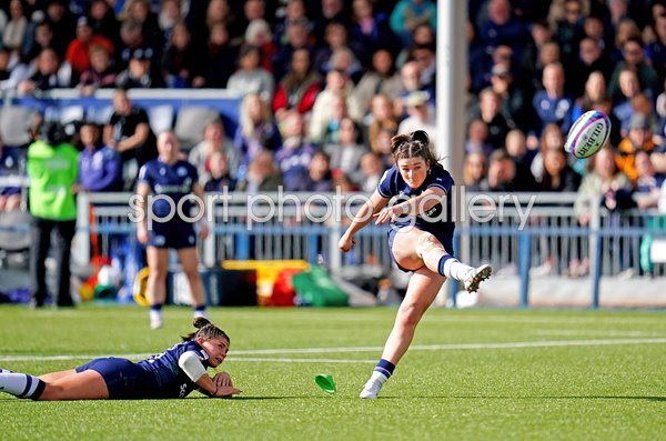 Helen Nelson Scotland penalty kick v France Women's Six Nations 2024