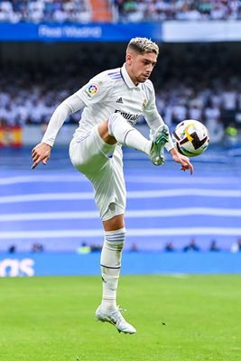 Federico Valverde Real Madrid v Barcelona La Liga Estadio Santiago Bernabeu 2022