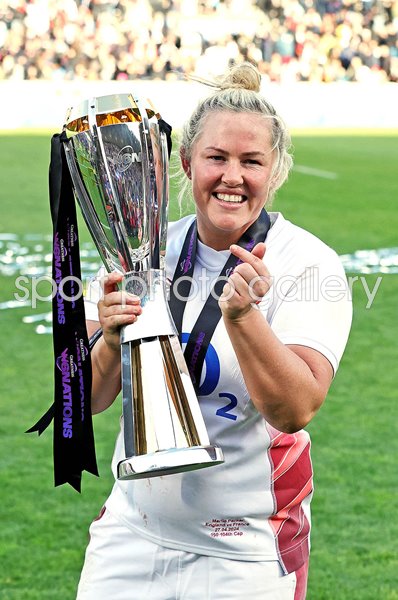 Marlie Packer England Women's Six Nations Grand Slam Winning Captain 2024
