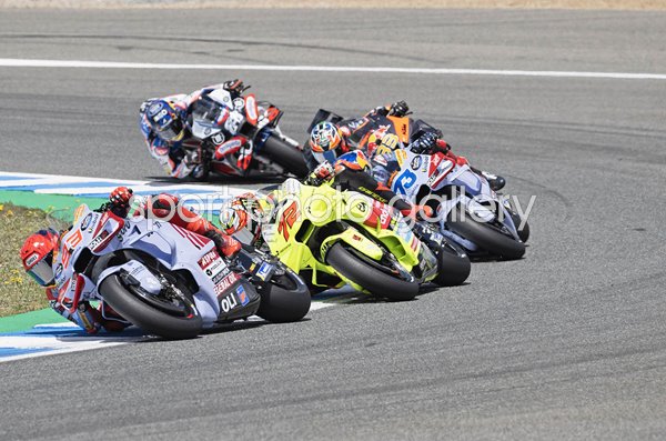 Marc Marquez Spain leads MotoGP of Spain Race Jerez 2024